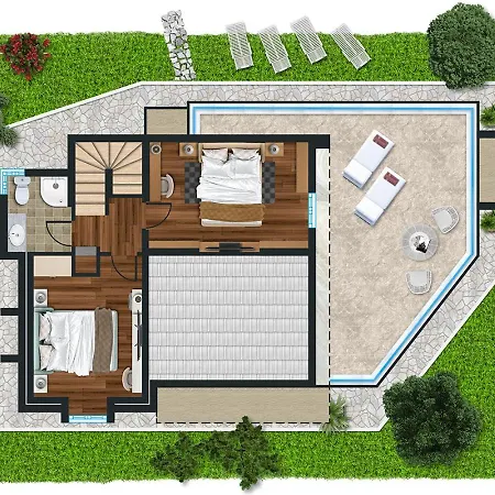 Azalea Sani With Outdoor Hot Tub, Sani Luxury Collection * Sani (Chalkidiki)